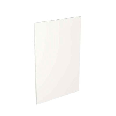 Kitchen Kit J-Pull 600mm Base Cabinet End Panel Only - Super Gloss - White - Flatpacked - FKKJ0028