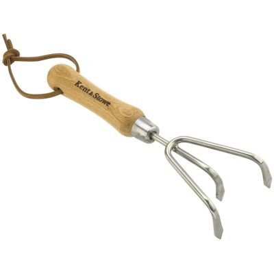 Kent & Stowe Stainless Steel Hand 3-Prong Cultivator, FSC® - K/S70100087