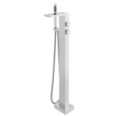Vado Omika Floor Standing Bath/Shower Mixer With Shower Kit - Chrome - OMI-133-C/P