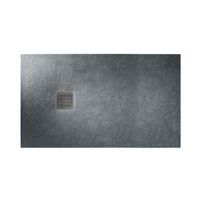 Roca Terran 1000 x 800 Superslim Stonex Shower Tray No Frame - Slate - P1013E832001200