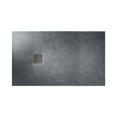 Roca Terran 1400 x 700 Superslim Stonex Shower Tray No Frame - Slate - P1015782BC01200