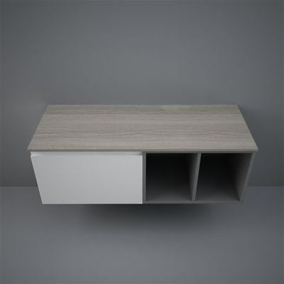 RAK Ceramics Plano 1200mm Wood Worktop - Grey Elm - PLASL12146EGY