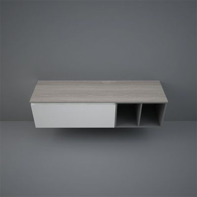 RAK Ceramics Plano 1600mm Wood Worktop - Grey Elm - PLASL16146EGY