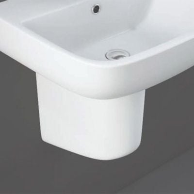 RAK Ceramics Series 600 Semi Pedestal For 52cm Basin - Alpine White - SE0103AWHA