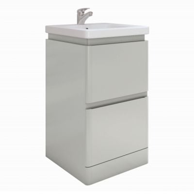 RAK Ceramics Resort Floor Standing 500mm Basin Unit - Grey - RAKRSTFSU50603