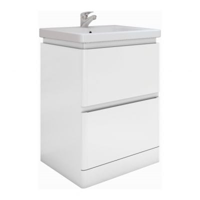 RAK Ceramics Resort Floor Standing 650mm Basin Unit - White - RAKRSTFSU65600