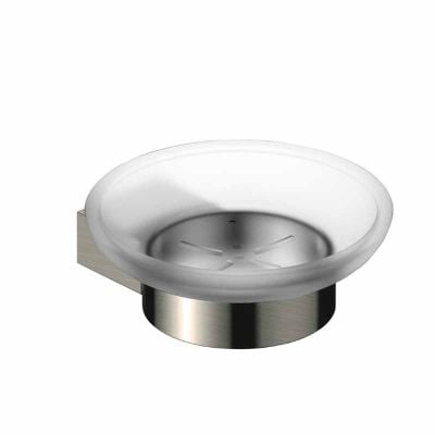 RAK Ceramics Petit Round Soap Dish Holder - Brushed Nickel - RAKPER9905-1N