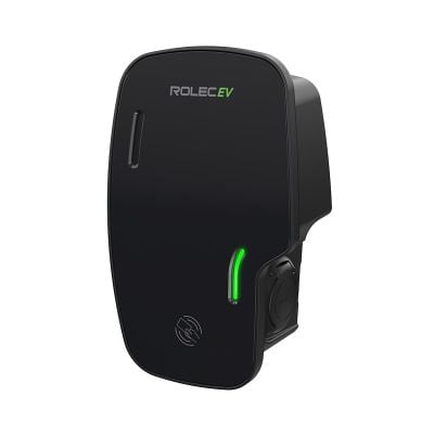 Rolec Zura Smart EV Charger - 1 x up to 7.4kw Type 2 Socket - Black - ROLEC3020B