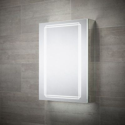 Sensio Harlow Single Door Diffused LED Cabinet Mirror 700x500x132mm - SE31194C0