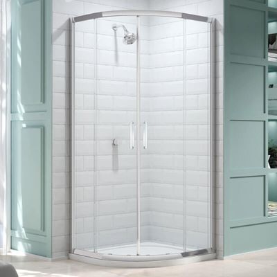Merlyn 8 Series 2 Door Quadrant Shower Enclosure with Tray 1000 x 1000mm - MS83231