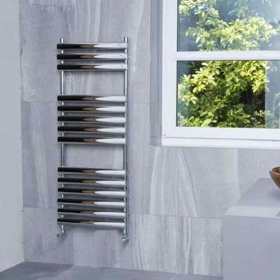 Towelrads Dorney Heated Towel Rail 800x500mm - Chrome - 128001