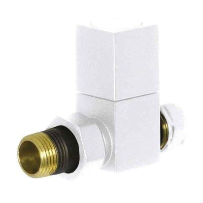 Towelrads Square Straight Manual Towel Radiator Valve - Chrome - 129004