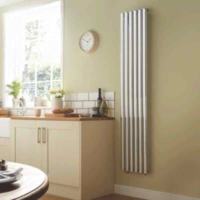 Towelrads Dorney Hot Water Vertical Radiator 1800 x 472mm - Chrome - 300062 Lifestyle1