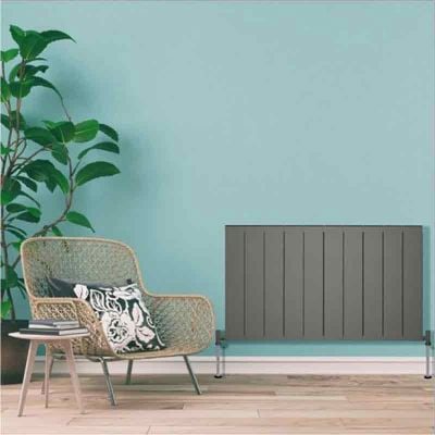 Towelrads Ascot 4 Section Double Radiator 600x407mm - Anthracite - 510089