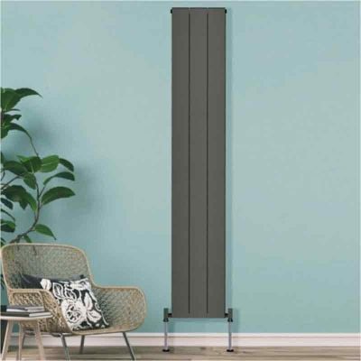 Towelrads Ascot 3 Section Single Radiator 1800x305mm - Anthracite - 510095