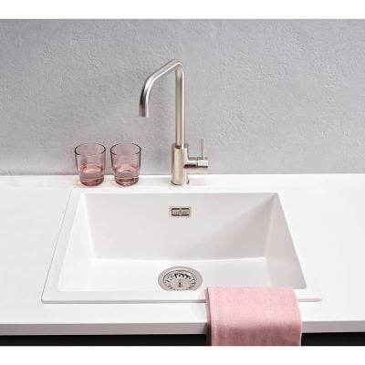 Reginox Amsterdam 50 1 Bowl Kitchen Sink - Pure White - AMSTERDAM 50 PW Lifestyle