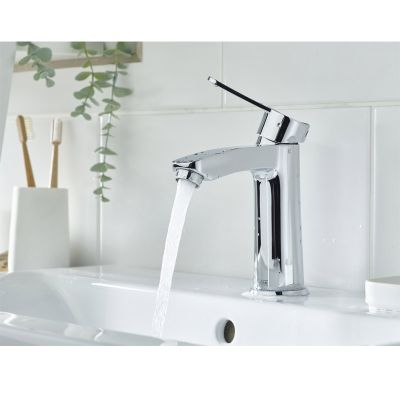 Bristan Appeal Eco Start Basin Mixer with Clicker Waste - Chrome - APL ES BAS C