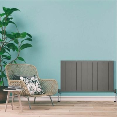 Towelrads Ascot 14 Section Double Radiator 600x1432mm - Anthracite - 510094