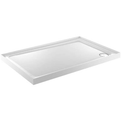 Just Trays Fusion Shower Tray 1200 X 800 With Anti Slip White And 3 Upstands - ASF1280131