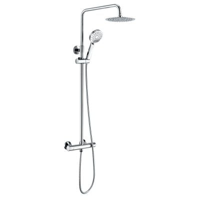 RAK Ceramics Origin Round Thermostatic Shower Column Exposed Mixer Shower - RAKSHW6009