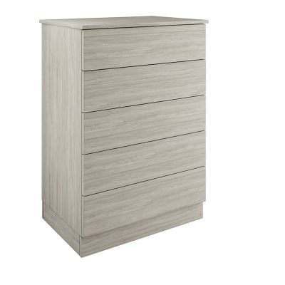 Bedroom Kit Slab Tallboy Chest of Drawers - 5 Drawers - Urban Oak - BEDUM1413C