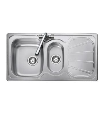 Rangemaster Baltimore 1.5 Bowl Stainless Steel Kitchen Sink - BL9502/