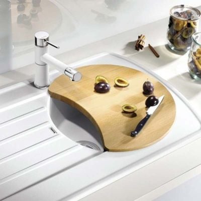 Blanco Beech Wood Food Chopping Board 410x410mm - Wood - 218421