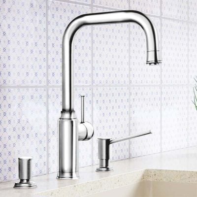 Blanco LIVIA-S Pull Out Kitchen Tap Galvanic Chrome - Chrome - 521288