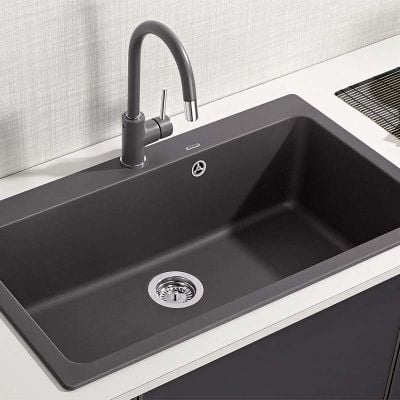 Blanco NAYA XL 9 1 Bowl Inset Silgranit Kitchen Sink - Anthracite - 521811