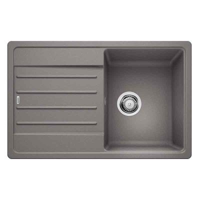 Blanco LEGRA 45 S 1 Bowl Inset Silgranit Reversible Kitchen Sink - Alumetallic - 522202 - DISCONTINUED