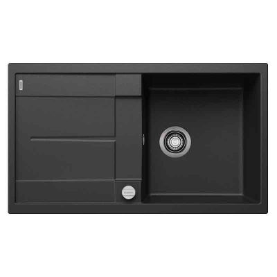 Blanco METRA 5 S 1 Bowl Inset Silgranit Reversible Kitchen Sink with Drain Remote Control - Anthracite - 513044