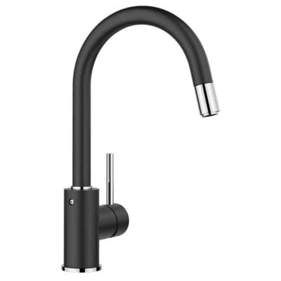 Blanco MIDA-S Pull-Out Spout Silgranit-Look Kitchen Tap - Anthracite - BM3121AN