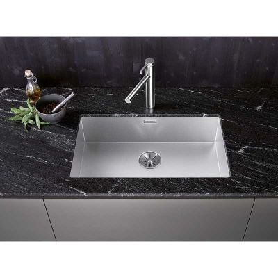 Blanco ZEROX 700-U DURINOX 1 Bowl Undermount Stainless Steel Kitchen Sink with Manual InFino Waste - Durinox - 521560