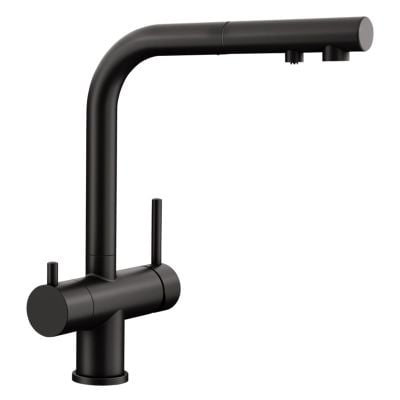 Blanco FONTAS-S II Filter Kitchen Mixer Tap with Pull-Out Hose - Matt Black - 526672