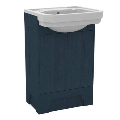 Calypso Chelworth Floor Standing Vanity Unit with Georgia Basin - Contour Blue Ash - 6919.25