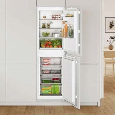 Bosch Series 2 Integrated 50/50 No Frost Fridge Freezer - White - KIN85NFE0G