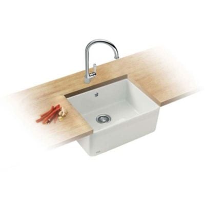 Carron Phoenix 100 1 Bowl Ceramic Belfast Kitchen Sink - 124.0477.726