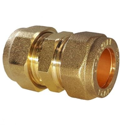 Compression Fitting Straight Coupling 15mm