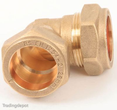 Compression Fitting Equal Elbow 28mm