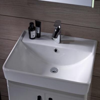 Tavistock Compass 60cm Ceramic Basin One Tap Hole - Basin Only