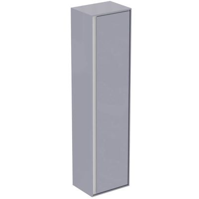 Ideal Standard Connect Air 400mm Half Column Unit 1 Door - Gloss Grey/Matt White - E0834EQ