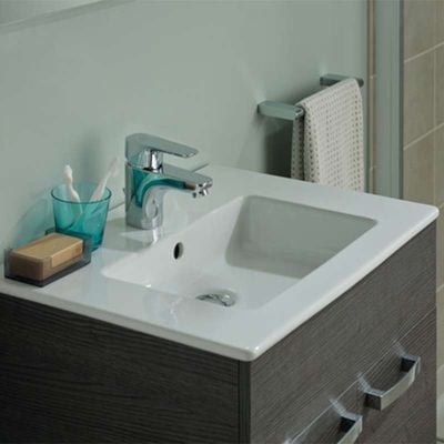 Ideal Standard Tempo 500mm Vanity Basin 1 Tap Hole with Overflow - White - E109901