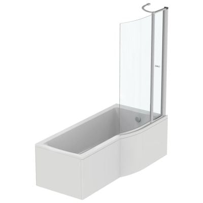 Ideal Standard Connect Air 1700x800mm Idealform Plus+ Left Hand Shower Bath - White - E114301