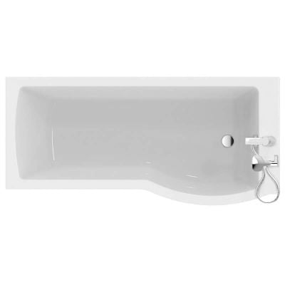 Ideal Standard Tempo Arc Idealform Plus 1700mm x 800mm Right Hand Shower Bath No Tap Holes - E257401
