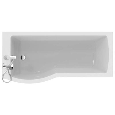 Ideal Standard Tempo Arc 1700x800mm Idealform Plus+ Left Hand Shower Bath - White - E257601