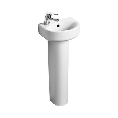 Ideal Standard Concept Arc 350mm Cloakroom Basin 1 Left Tap Hole with Overflow - White - E798801