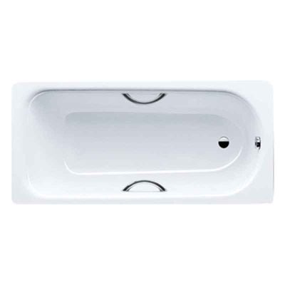 Eurowa 1400 x 700mm Bath Two Tap Holes, Drilled for Twin Grips & Anti-Slip - 119527000001