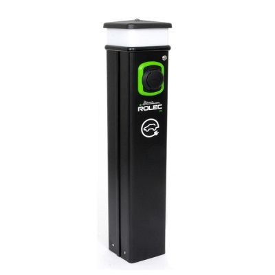 Rolec BASICCHARGE:EV Free-To-Use Type 2, Mode 3 1x 7.2kW (32A) Socket Charging Pedestal - EVCL2006
