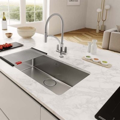 Franke Zelus Pull Out Kitchen Tap - Chrome/Spring - 115.0567.593