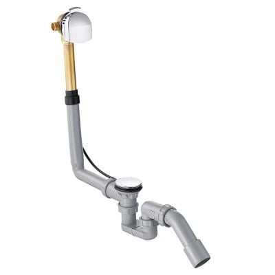 hansgrohe Exafill Complete Set Bath Filler, Waste And Overflow Set For Standard Bathtubs -  Chrome - 58123000